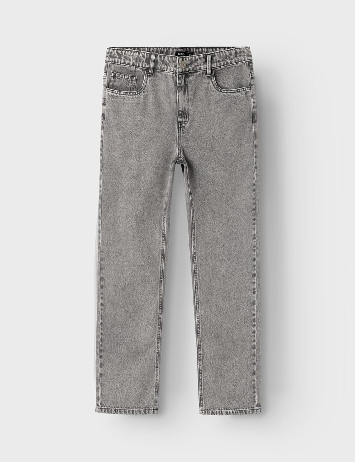 Detalle 2 de NAME IT Nlfkizza DNM Hw Mom Pant Noos Jeans Fille — Jean taille haute avec taille ajustable et poches