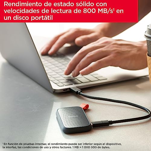 Detalle 2 de SanDisk SSD Externo 2 TB — lectura 800 MB/s
