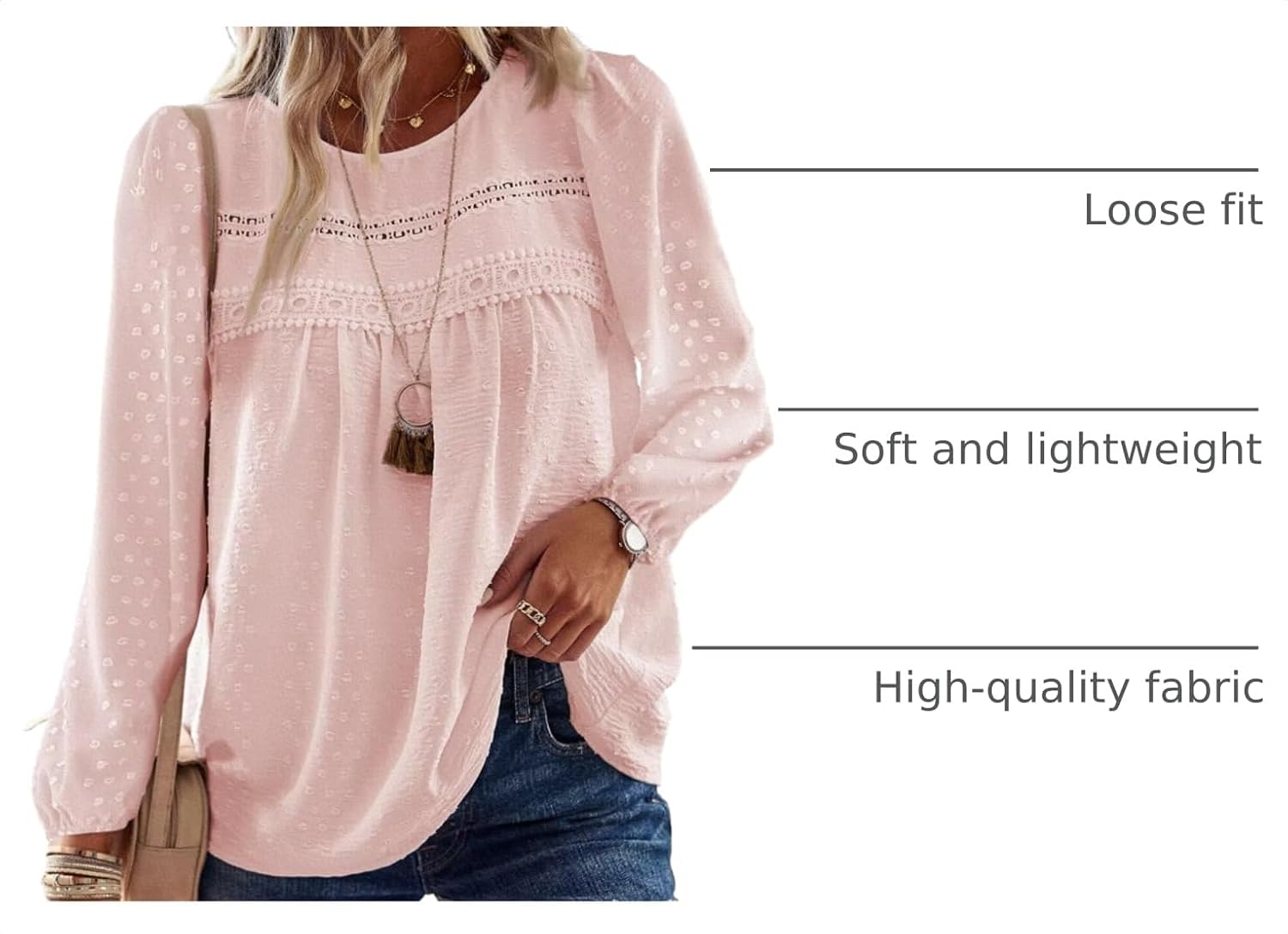Detalle 2 de Falechay Autumn Lace Boho Blouse 2025