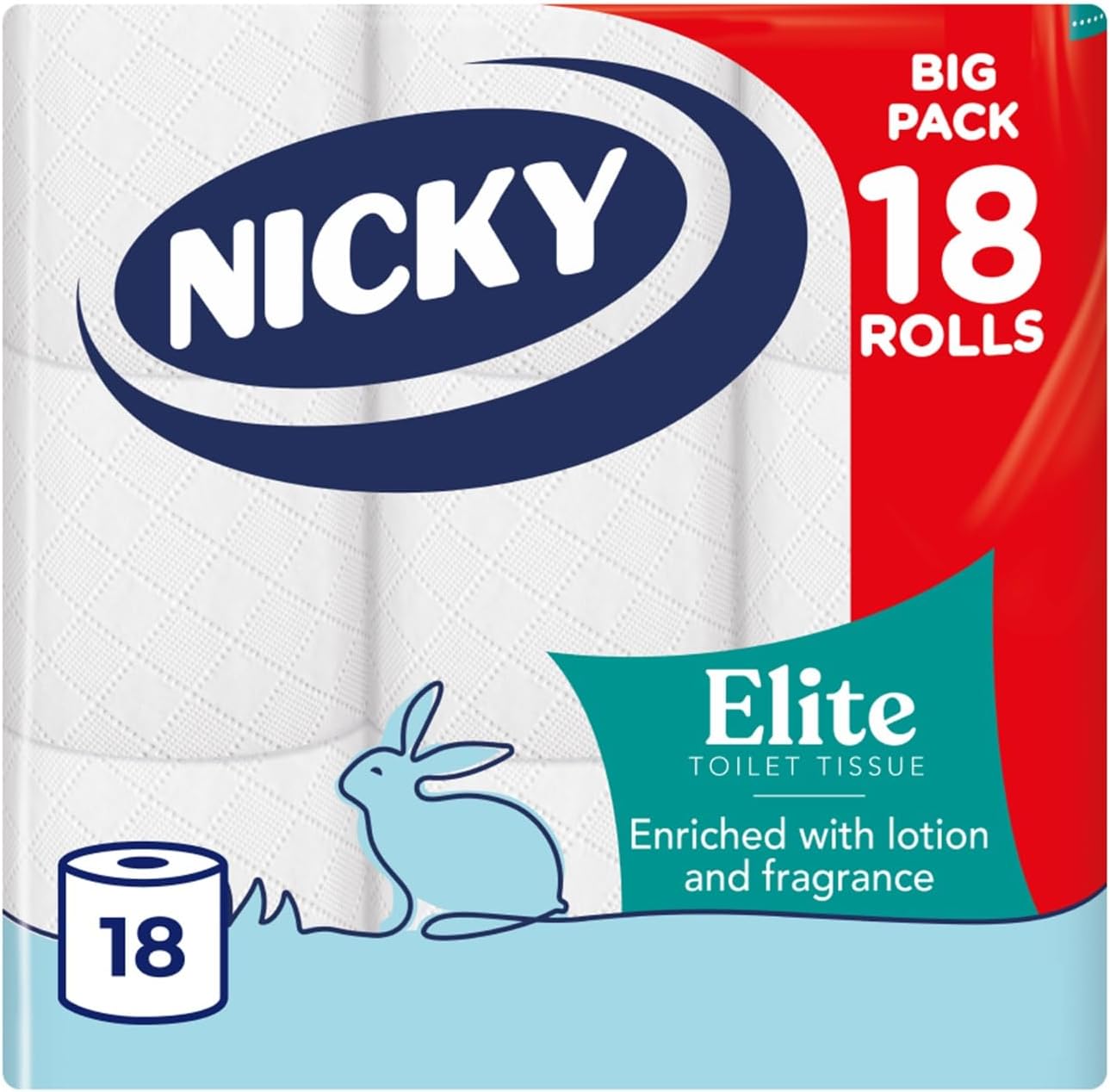 Detalle 2 de Nicky Elite 24 Rolls of Toilet Tissue, 3-Ply