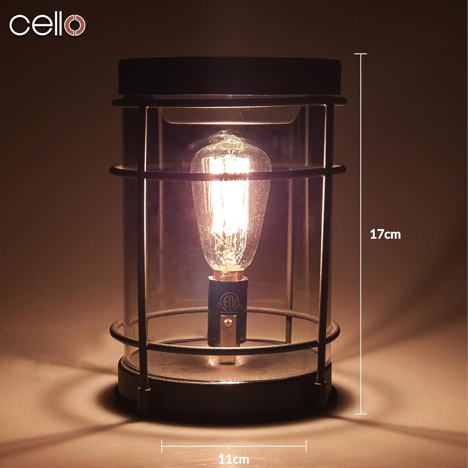 Thumbnail 1 de Cello Black Metal Infinity Edison Electric Melt Burner (Wax Melt & Essential Oil Burner) – flame-free home fragrance warmer
