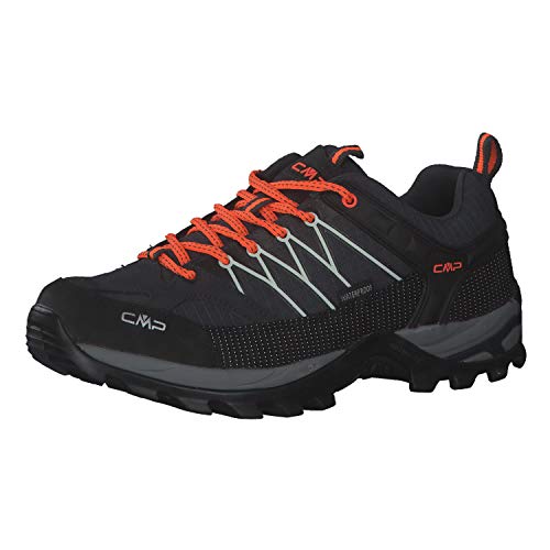 Detalle de CMP Rigel Low Trekking Shoes Wp – Scarpe da trekking Uomo Antracite-Flash Orange, 40 EU