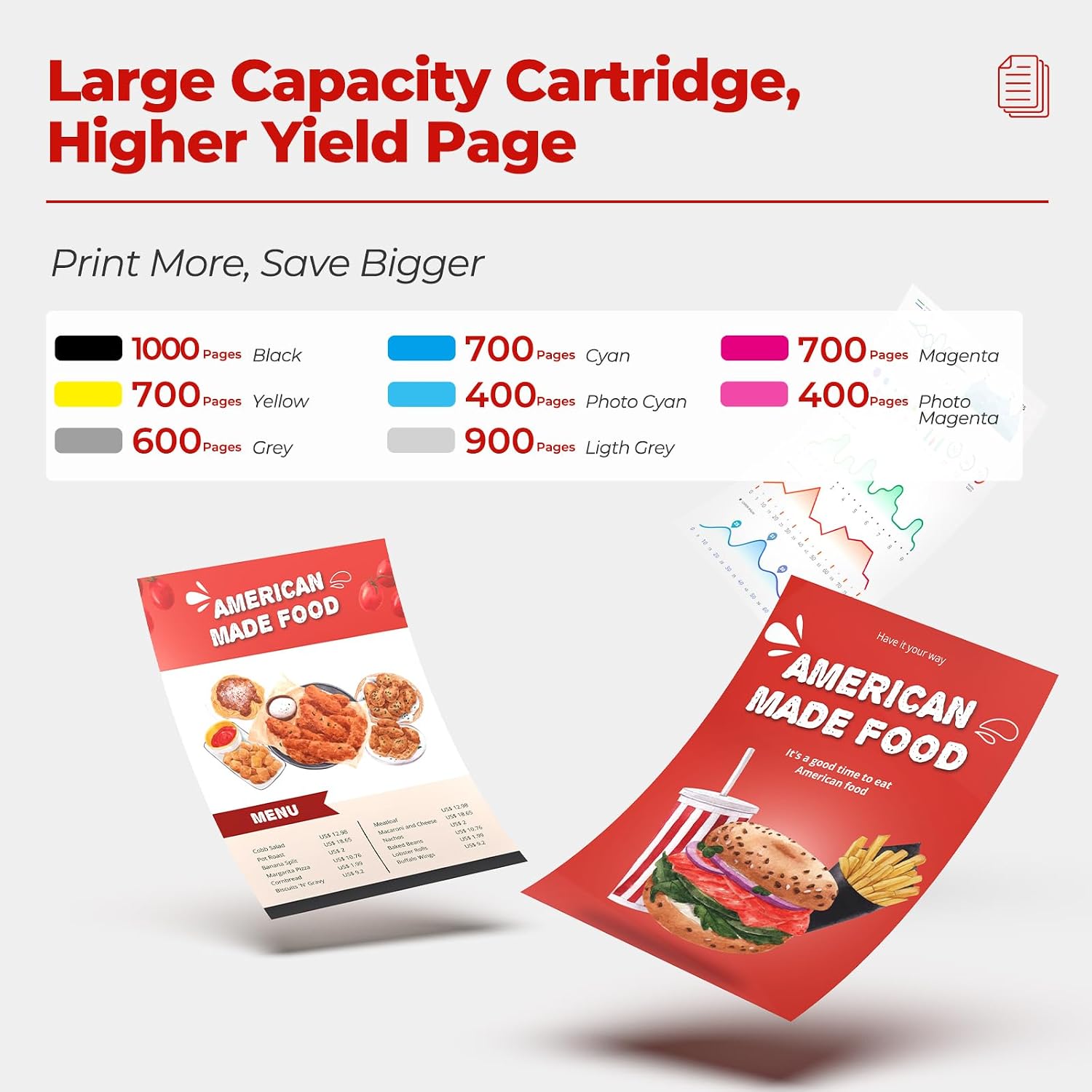 Detalle de Gaiyeep Tuny CLI-42 Ink Cartridges, 8-Color Pack for Canon PIXMA PRO-100