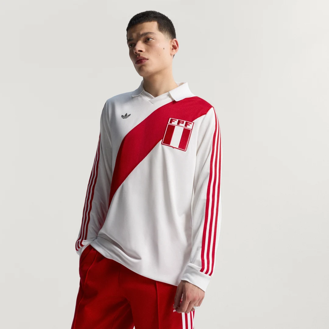 Detalle de Adidas Camiseta Peru 1978 – blanco