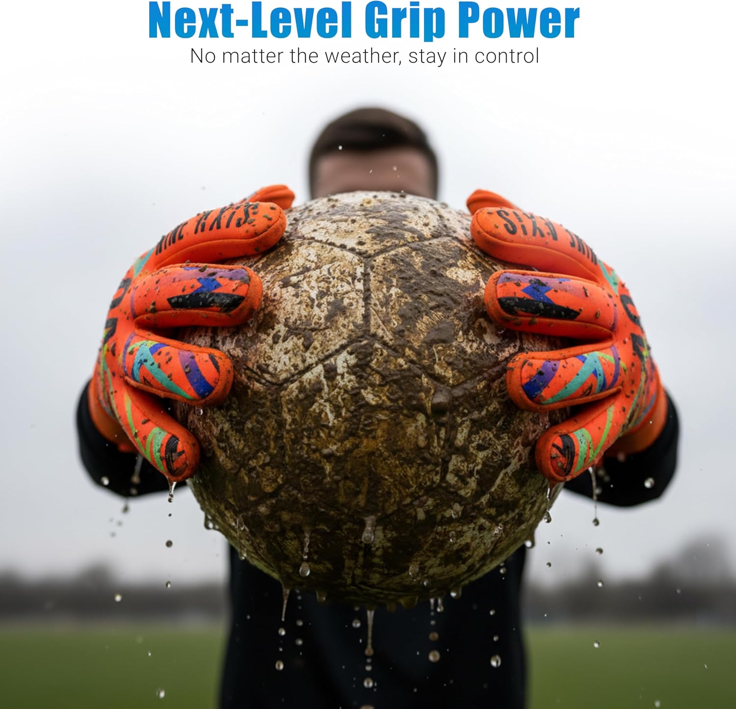Detalle 2 de NINE AXIS Youth Goalkeeper Gloves with Latex Palm