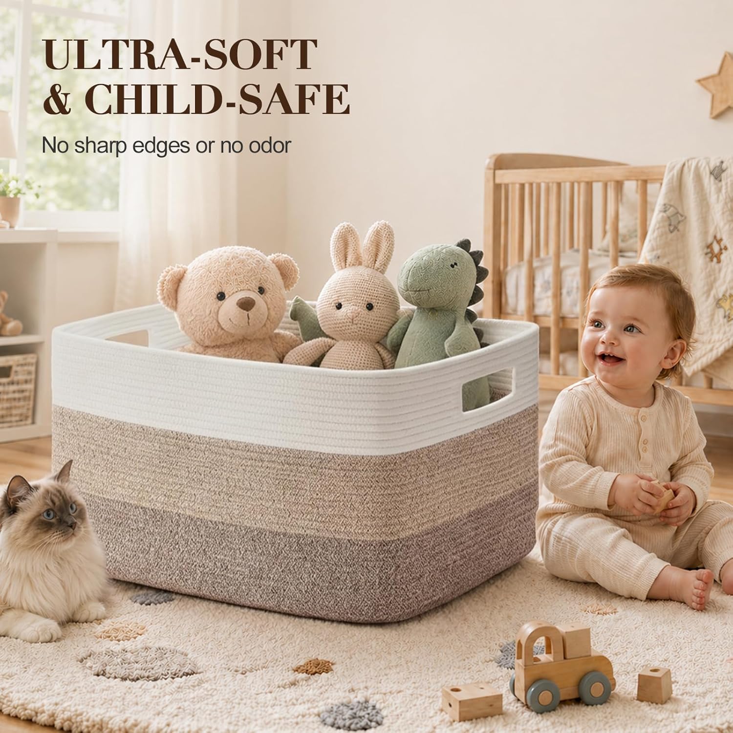 Detalle 2 de OIAHOMY 22x17x12 Blanket Basket