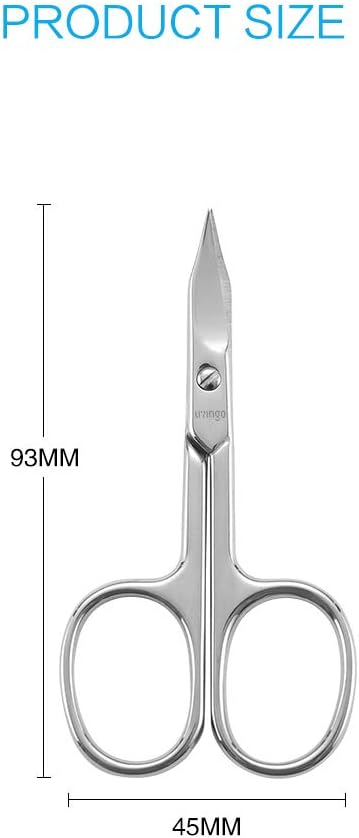 Detalle de LIVINGO 10284 Curved Stainless Steel Nail Scissors, 2.4 cm Blade