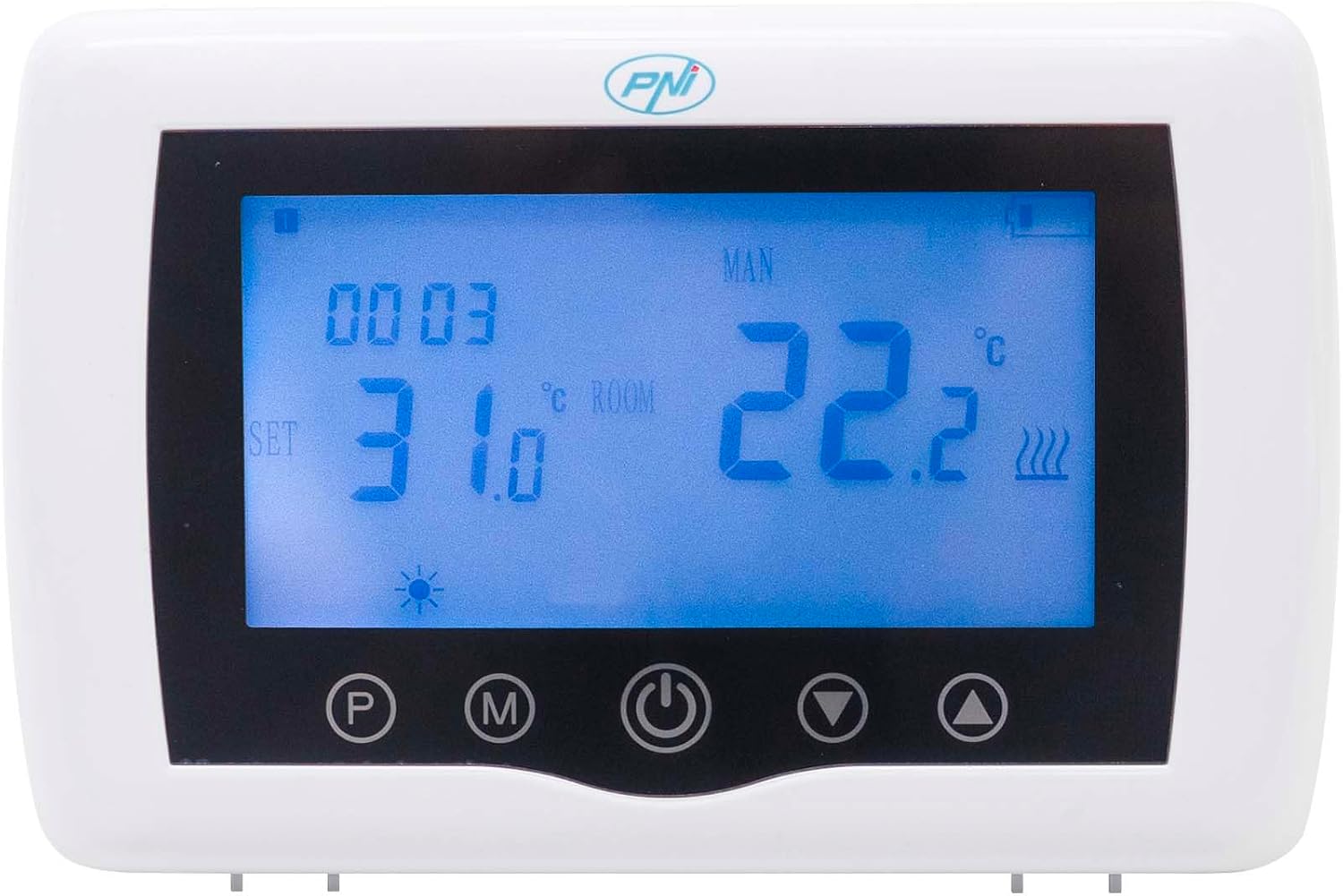 Detalle 1 de PNI PNI-CT36 – bezprzewodowy termostat Wi-Fi do instalacji grzewczych