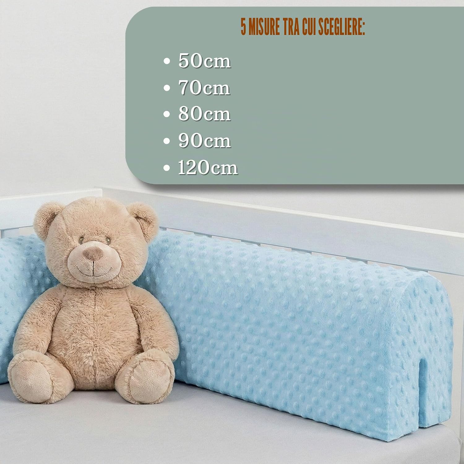 Thumbnail 2 de Totsy Baby Paracolpi Lettino Neonato antisoffoco 120 cm – Protezione bordi letto e culla