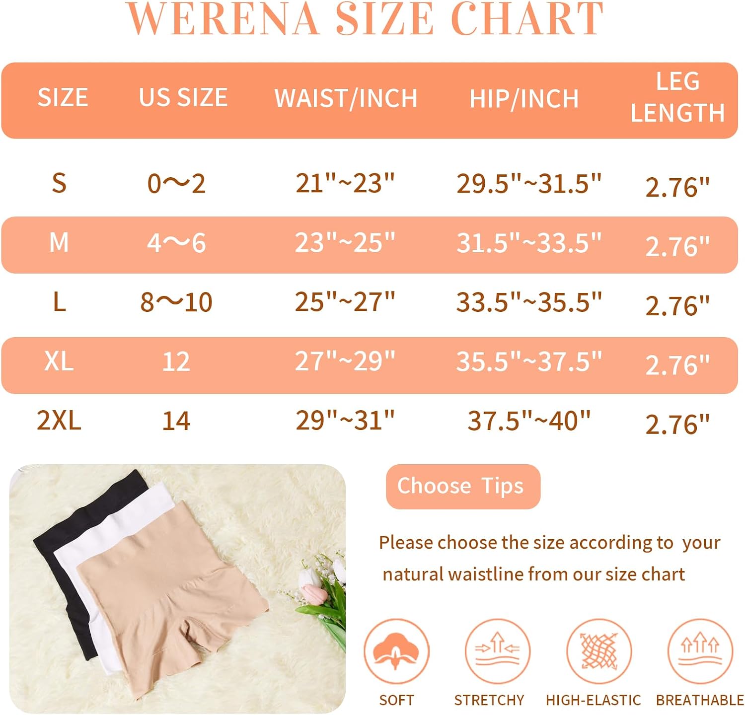 Detalle de Womens Seamless Shaping Boyshorts Panties with Tummy Control