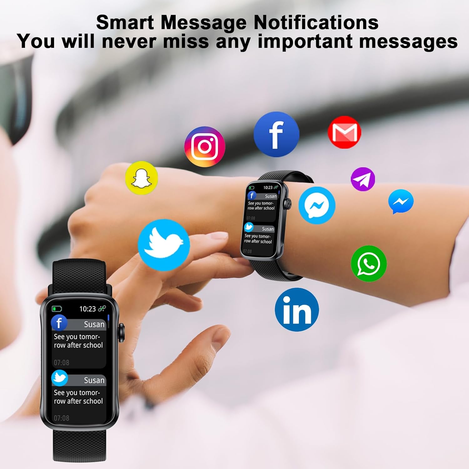 Thumbnail 3 de 2026 Smart Watch for Men and Women with 24/7 Health Monitoring and 150+ Watch Faces