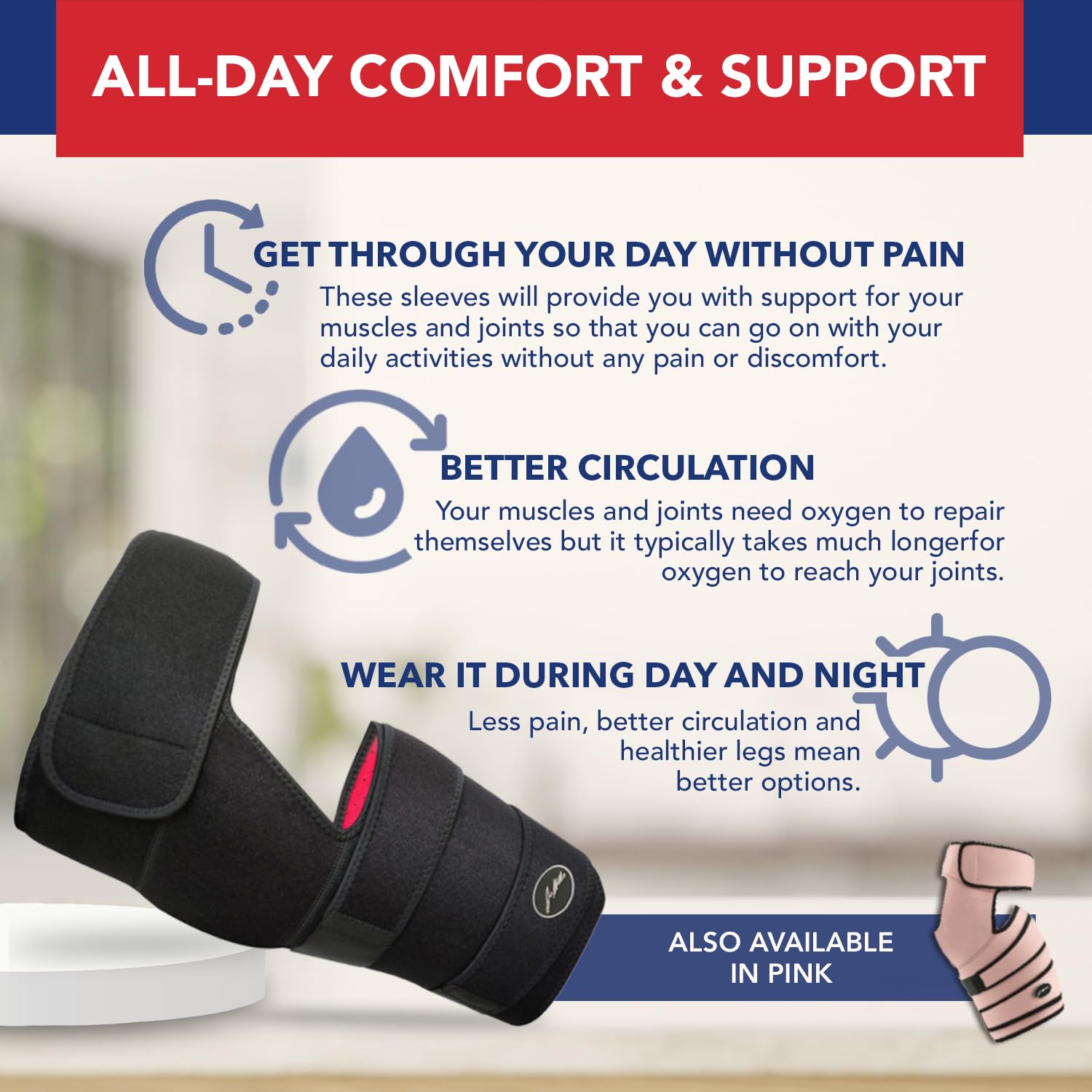 Thumbnail 6 de Dr.Arthritis Doctor Developed Hip Support Brace & Doctor Handbook – Hip stabilising brace for sciatica, piriformis & hamstring support (S/M, Black Right)