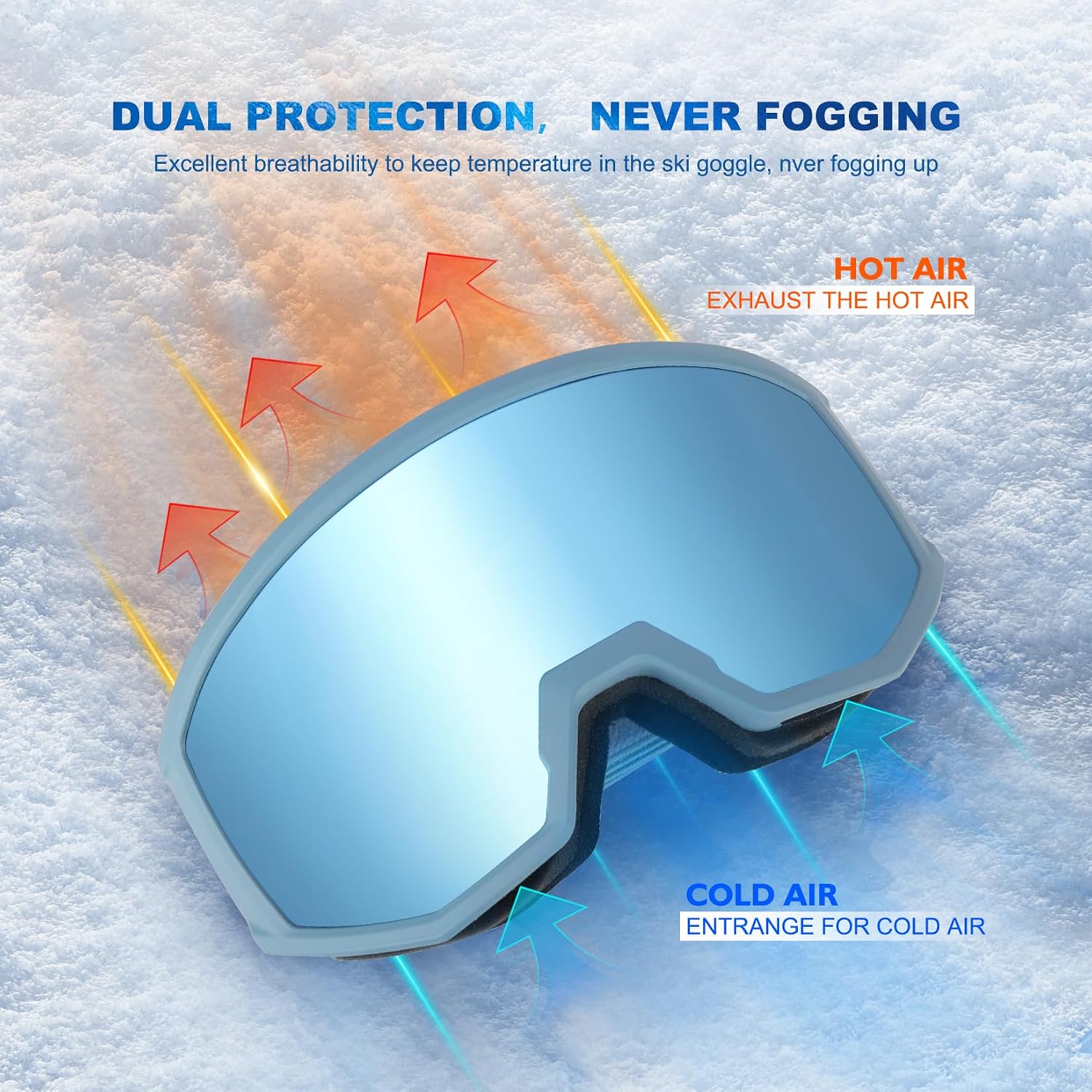 Thumbnail 5 de EXP VISION Ski/Snowboard Goggles anti-fog