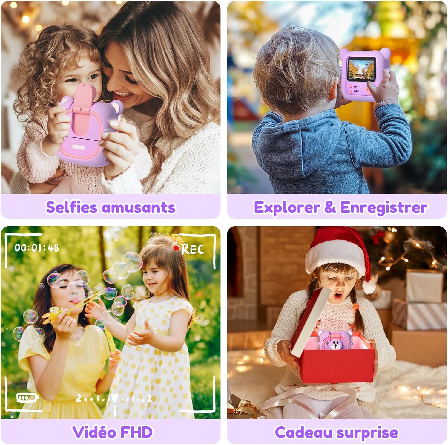Thumbnail 2 de ARNSSIEN Appareil photo instantané enfant 180°