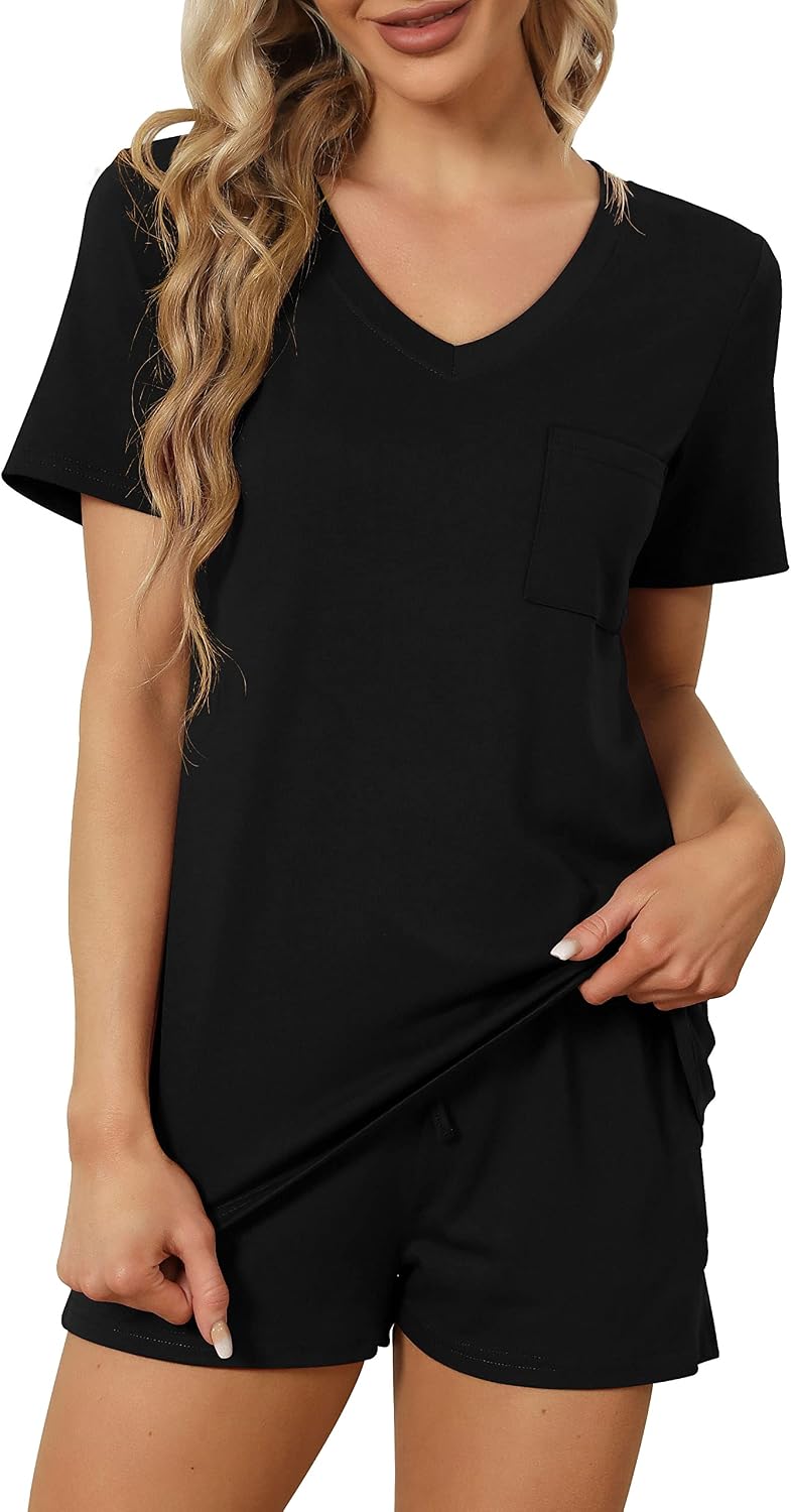 Detalle de RUBZOOF V-Neck Pajama Set with Pockets