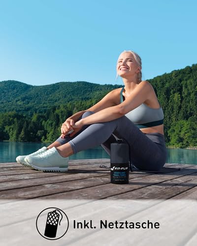 Detalle de Fit-Flip Mikrofaser Handtuch – schnelltrocknend, kompakt und vielseitig
