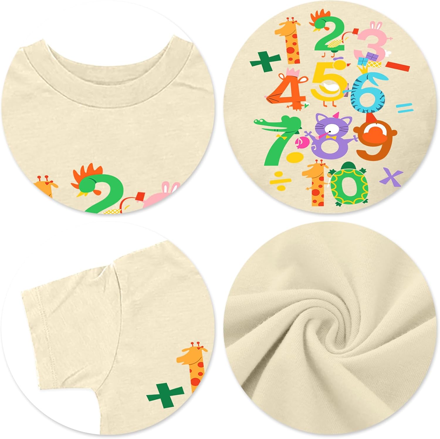 Detalle de tiorhooe Number Day Kids Maths T Shirt – 3 to 7 Years