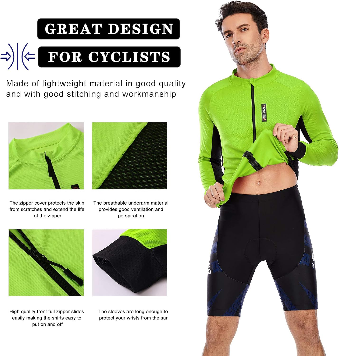 Detalle de MEETWEE Magliette ciclismo uomo maglia MTB