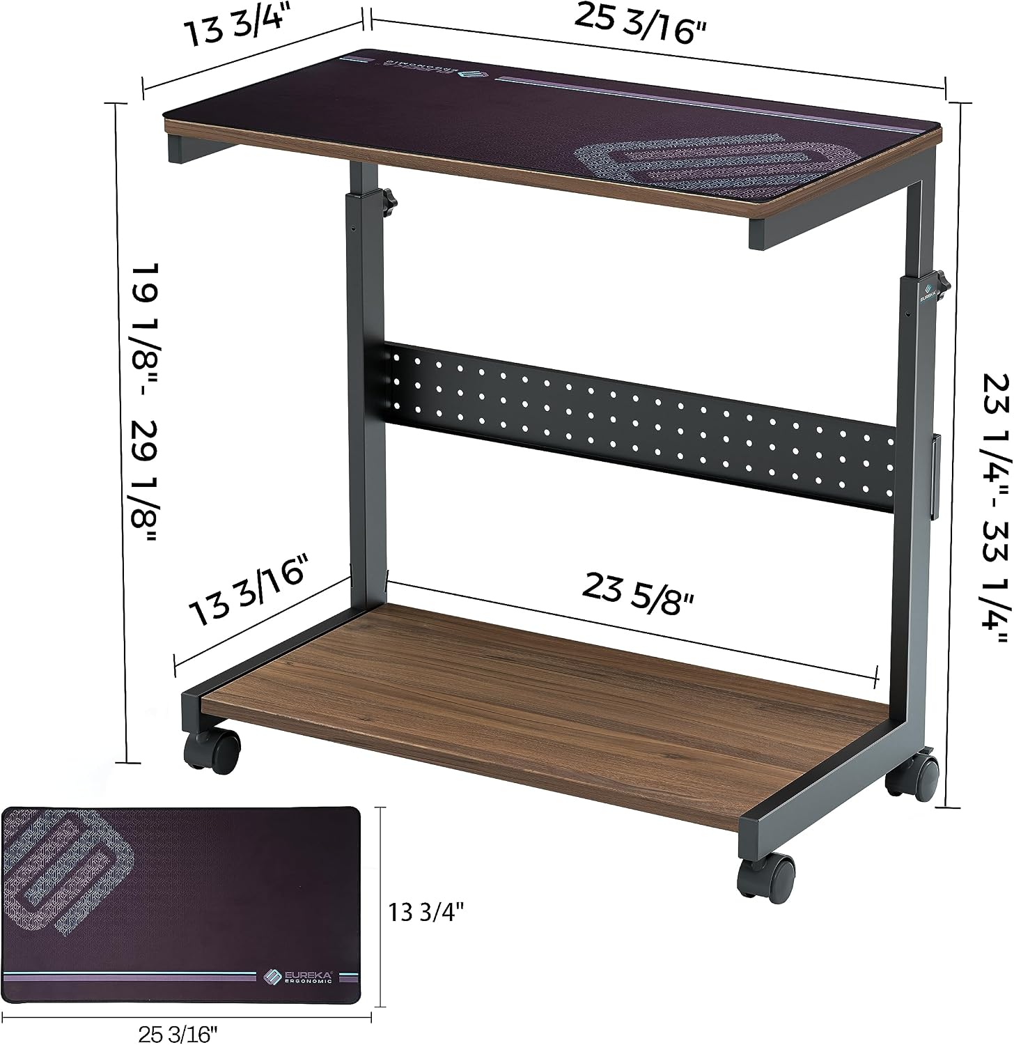 Detalle de EUREKA ERGONOMIC PC stand 57 to 73cm