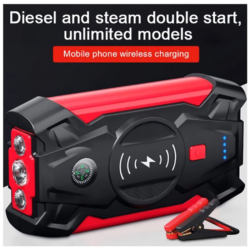 Thumbnail 2 de Klack Q-X7: kit de arranque portátil de batería de coche con bomba de aire y 26.000 mAh