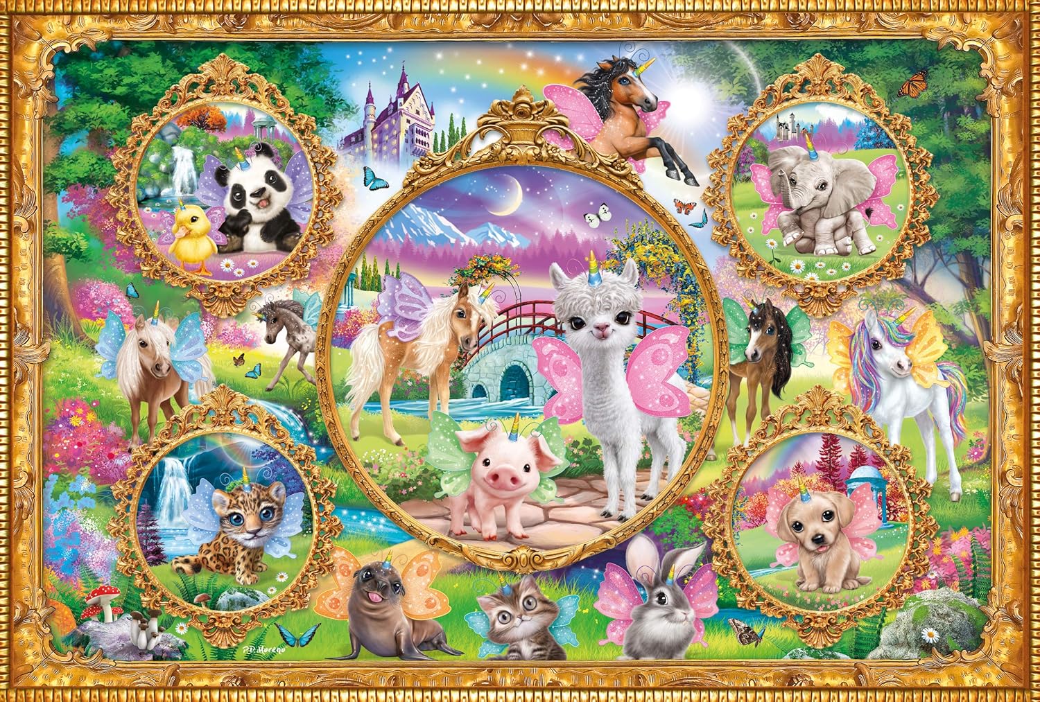 Detalle 2 de Schmidt Spiele 56371 Animal Club Puzzle 100 pièces – dès 6 ans