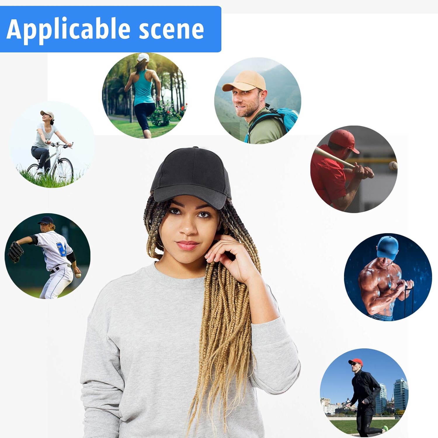 Thumbnail 5 de # Interstellar Fire Baseball Cap for Men and Women – 100% Cotton