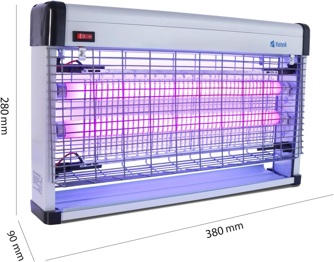 Thumbnail 2 de Yatek destructeur d’insectes électrique intérieur 20 W (2x10 W), couvre 100 m²