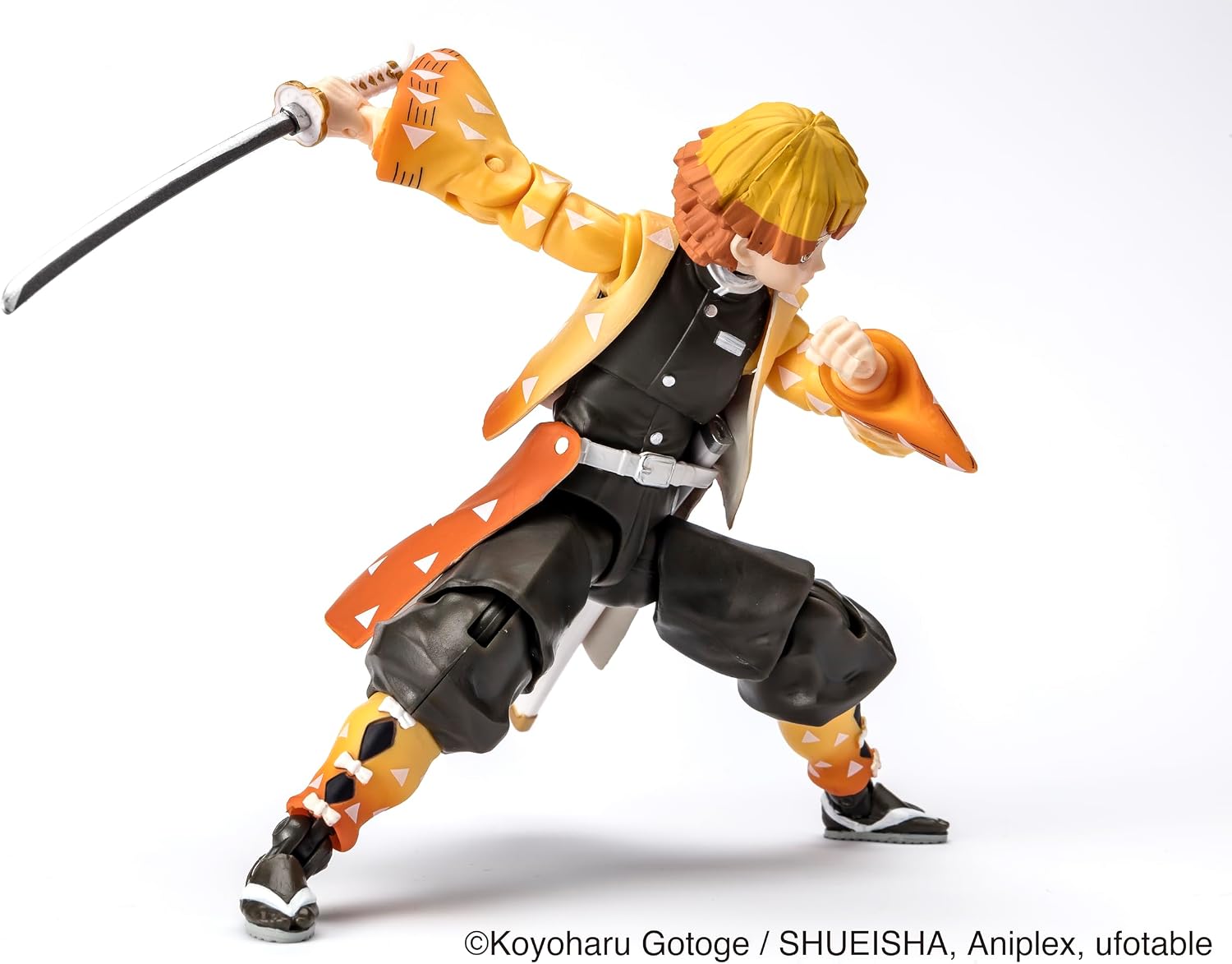Detalle de BANDAI Ultimate Legends Figurine Zenitsu Agatsuma – Figurine articulée 12,5 cm avec 27 points d’articulation et accessoires