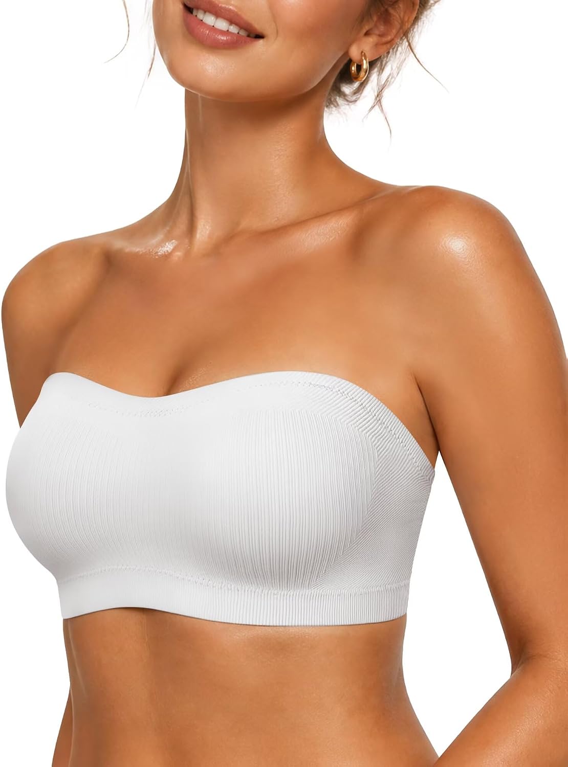 Thumbnail 6 de Vertvie Strapless Wireless Push Up Bandeau Bra with Non-Slip Grip