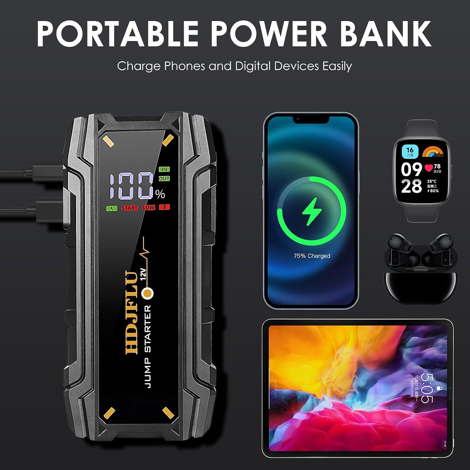 Thumbnail 5 de UltraSafe Starthilfe Powerbank 3000A