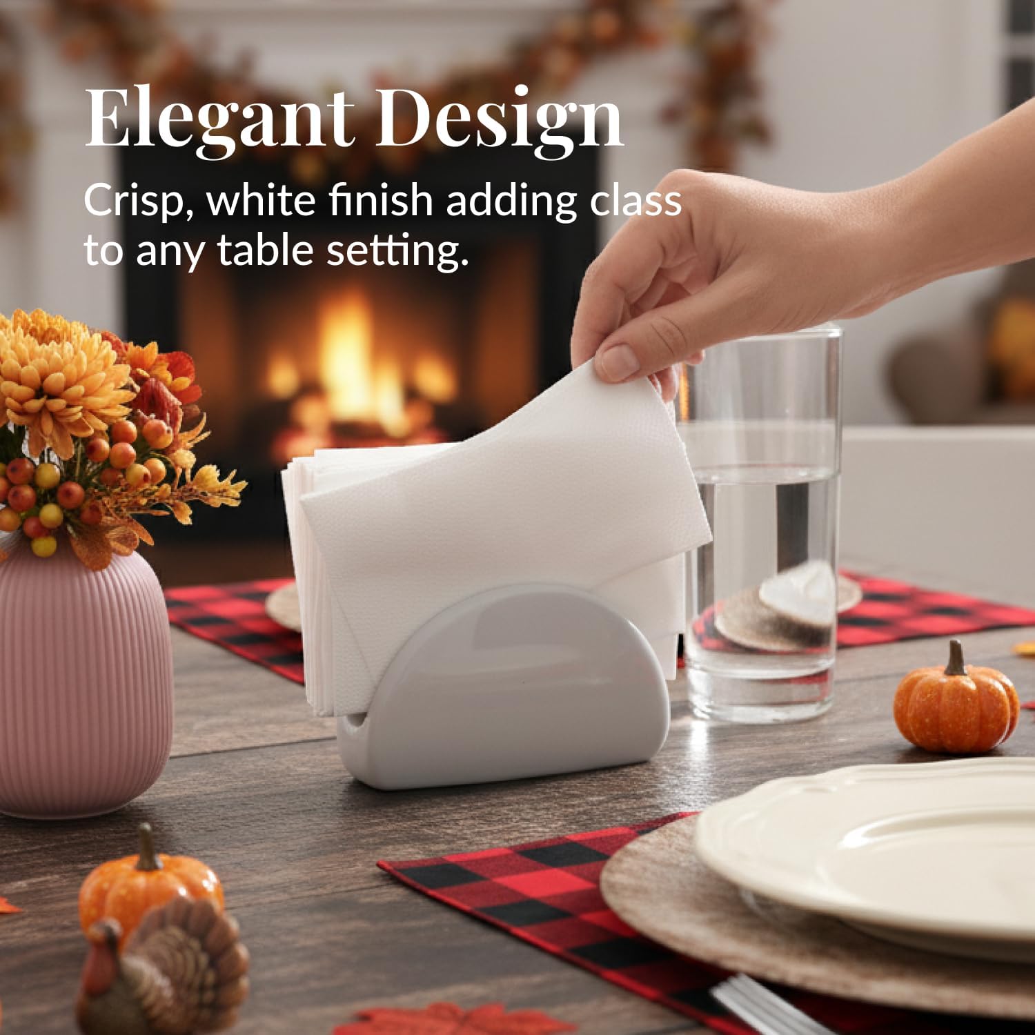 Detalle de Prestee 200 Disposable Linen-Like Hand Towels (2-Ply) — White Guest Towels for Weddings, Events, and Dinners
