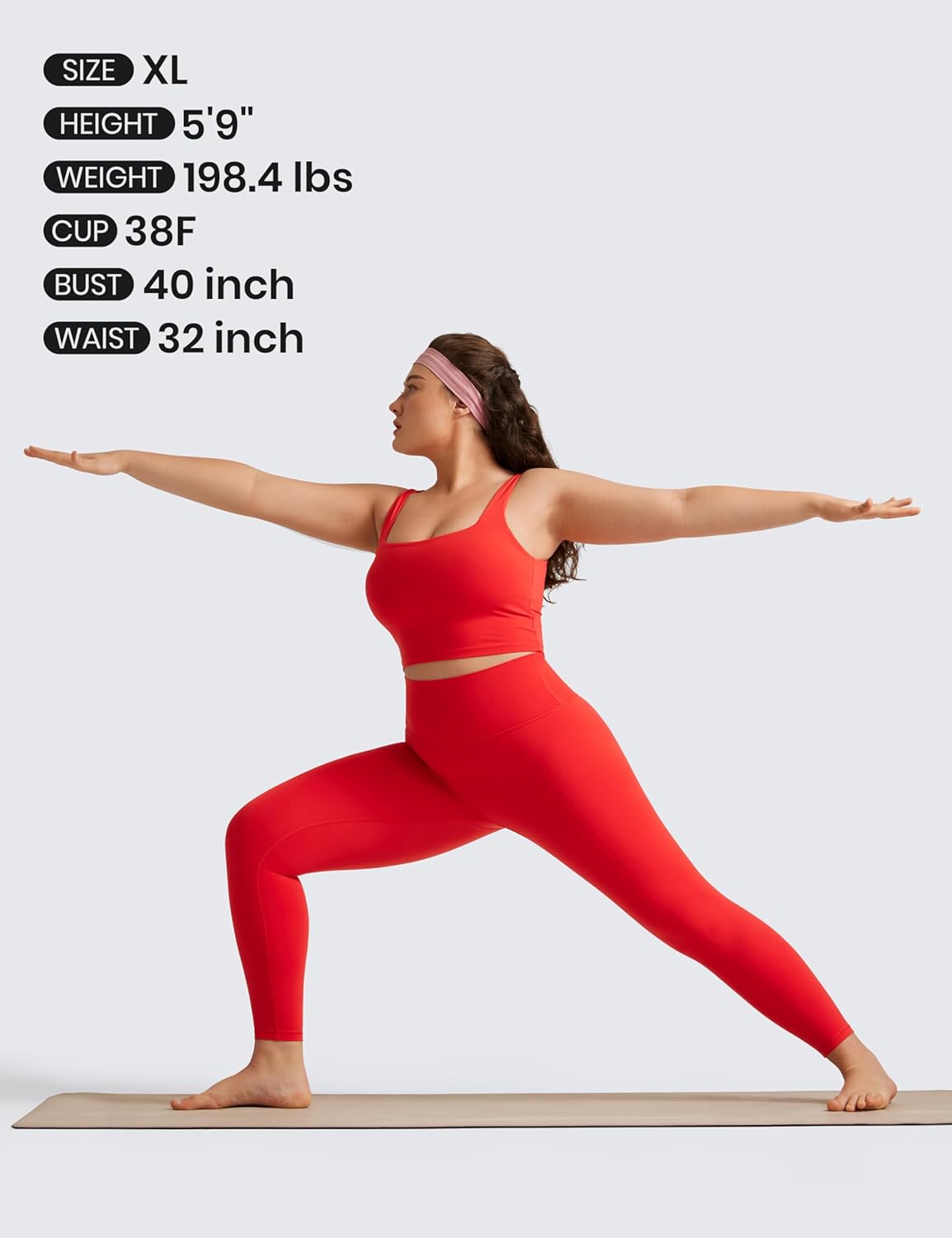 Thumbnail 4 de CRZ YOGA Damen Butterluxe Sport-BH Gepolstert Ohne Bügel – Crop Top mit atmungsaktivem Trägerdesign