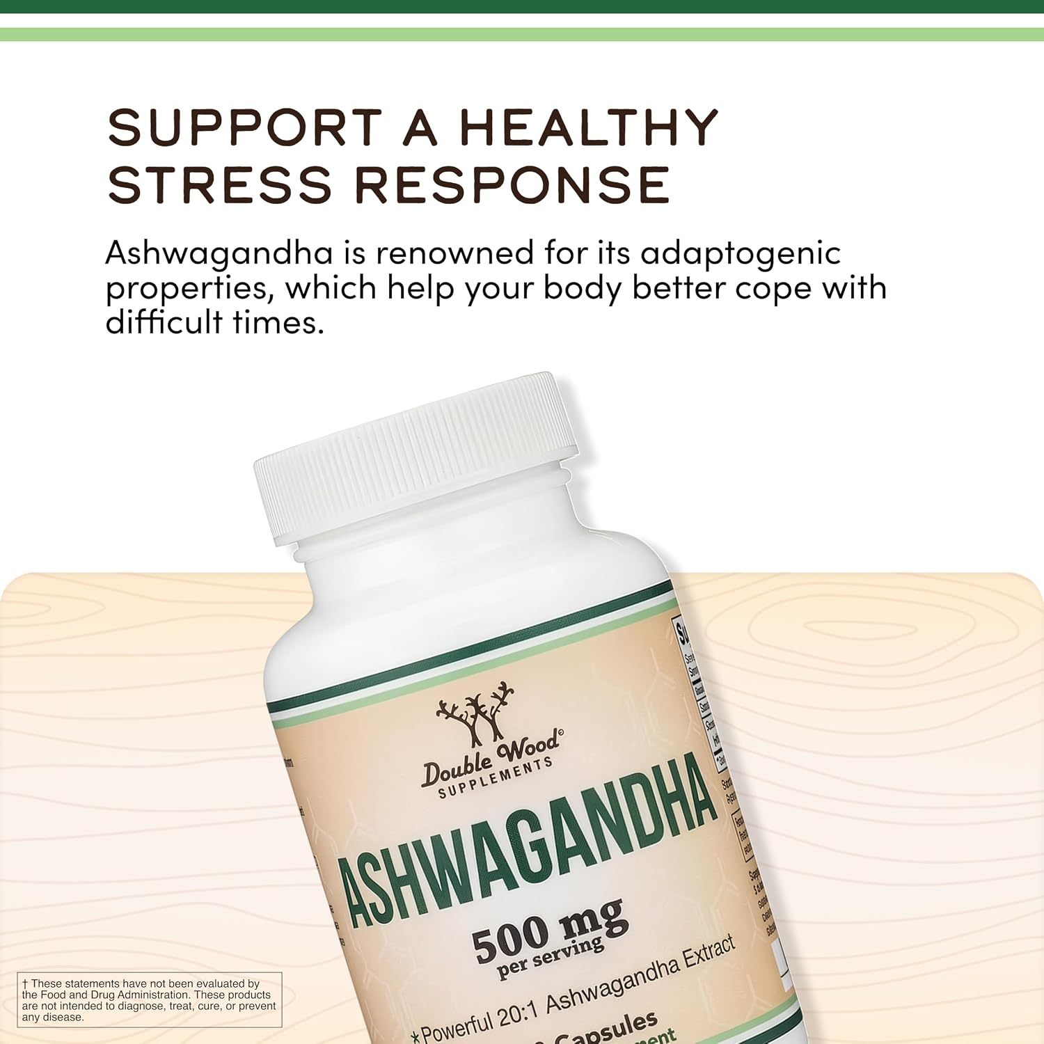 Thumbnail 4 de Double Wood Ashwagandha Supplement 20:1 Extract
