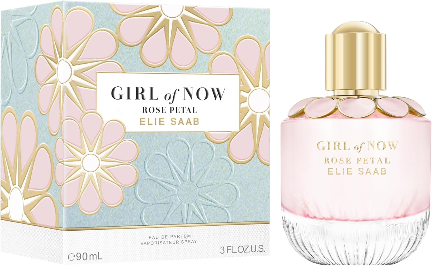 Thumbnail 2 de Elie Saab Girl of Now Rose Petal Eau de Parfum 90 ml, profumo donna fiorito-fruttato in flacone di vetro rosa pastello