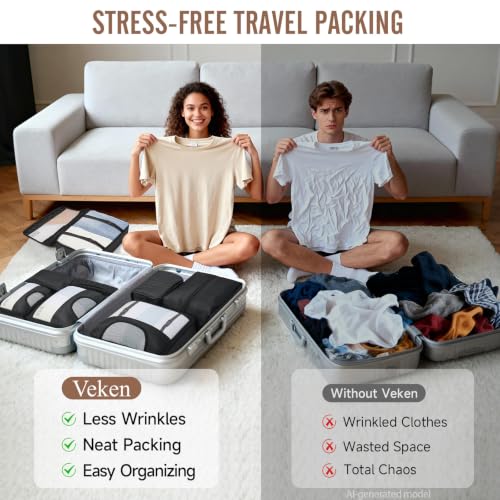 Thumbnail 6 de Veken Packing Cubes Set (10 or 8) for Travel Essentials