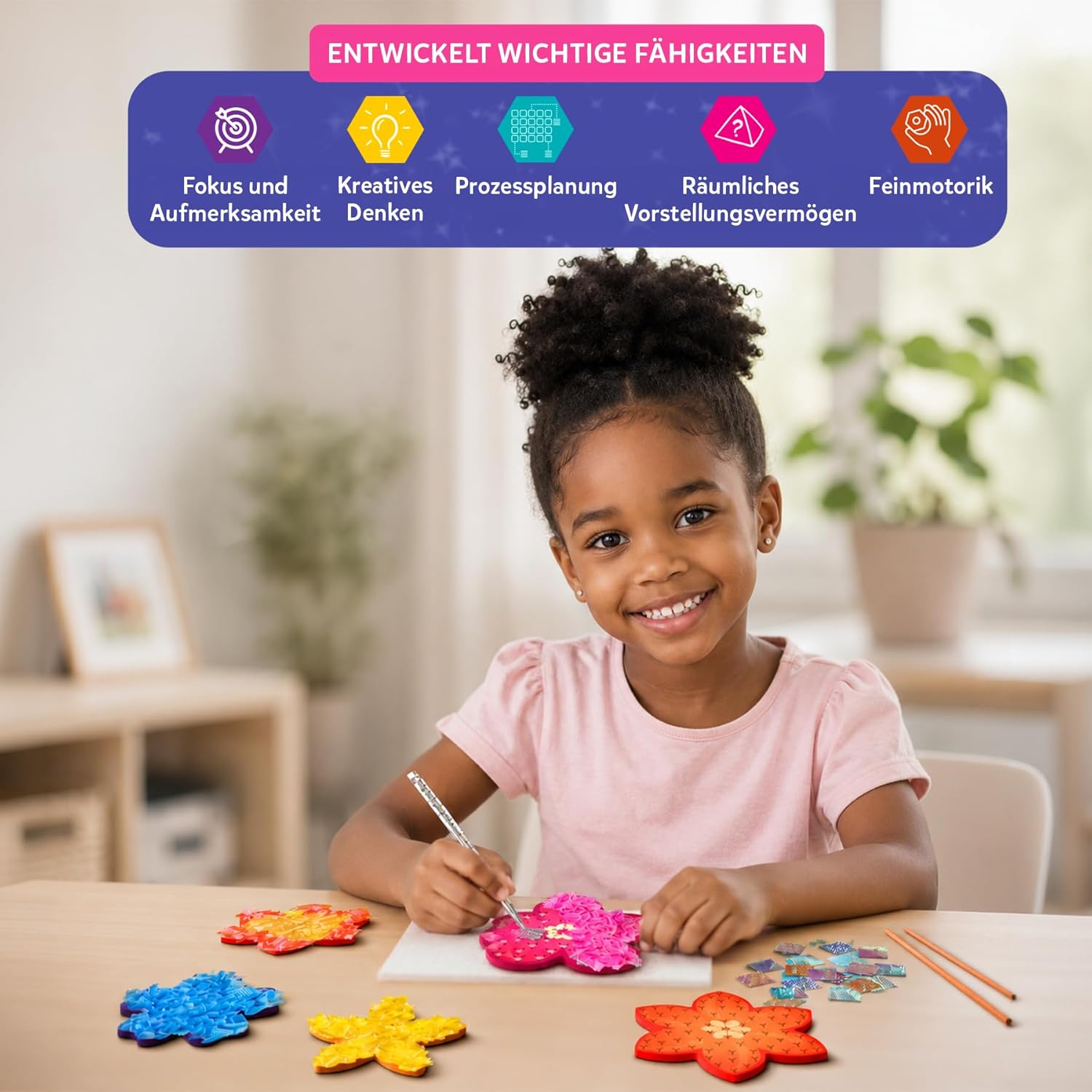 Thumbnail 6 de Skillmatics Poke-in Kunst – Blumenstrauß DIY-Bastelset für Kinder (4–9 Jahre)