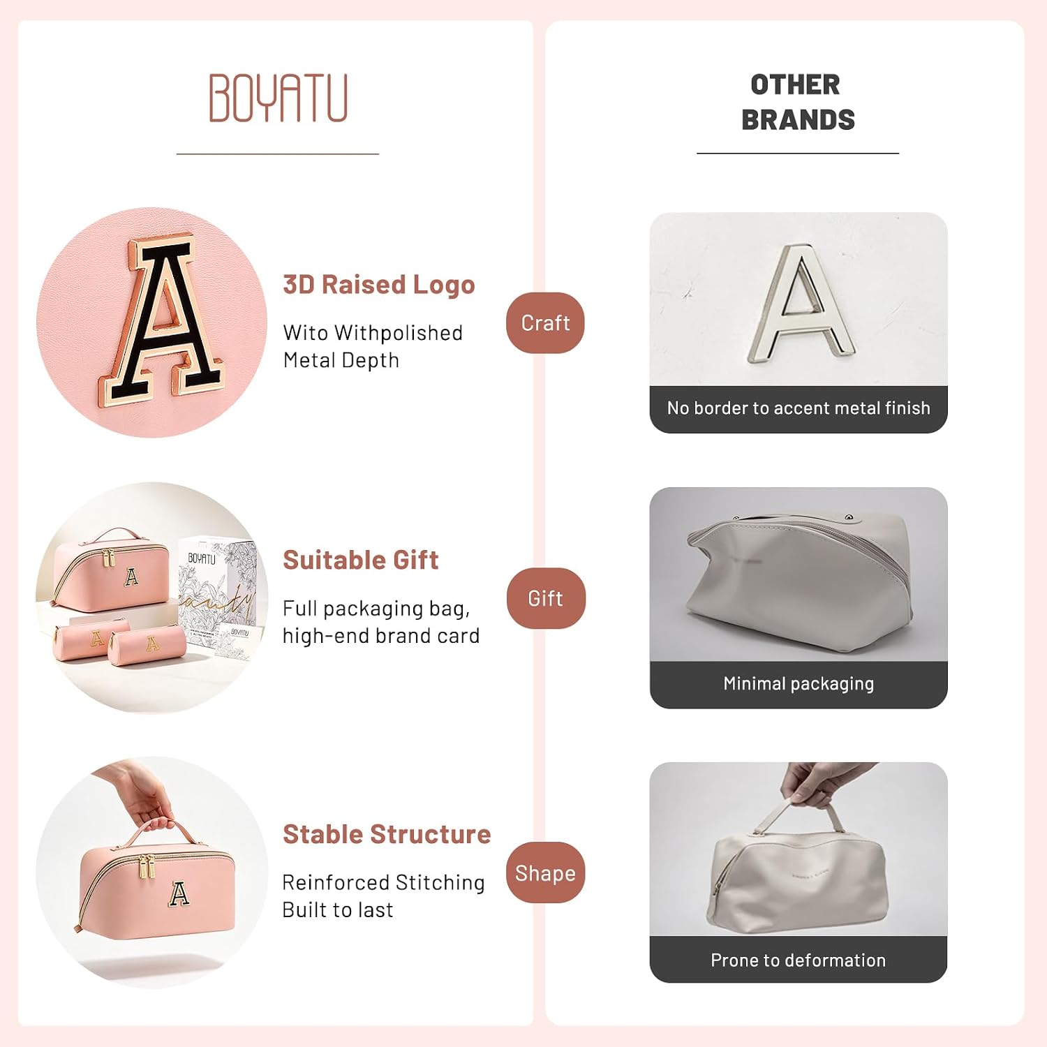 Thumbnail 3 de BOYATU Makeup Bag in Vegan Leather