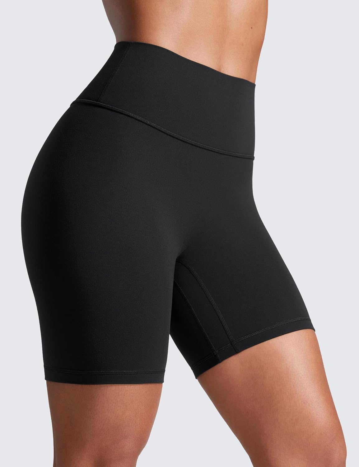 Detalle de CRZ YOGA Butterlift Butt Scrunch Shorts - High Waist Seamless 4''/6" Inseam
