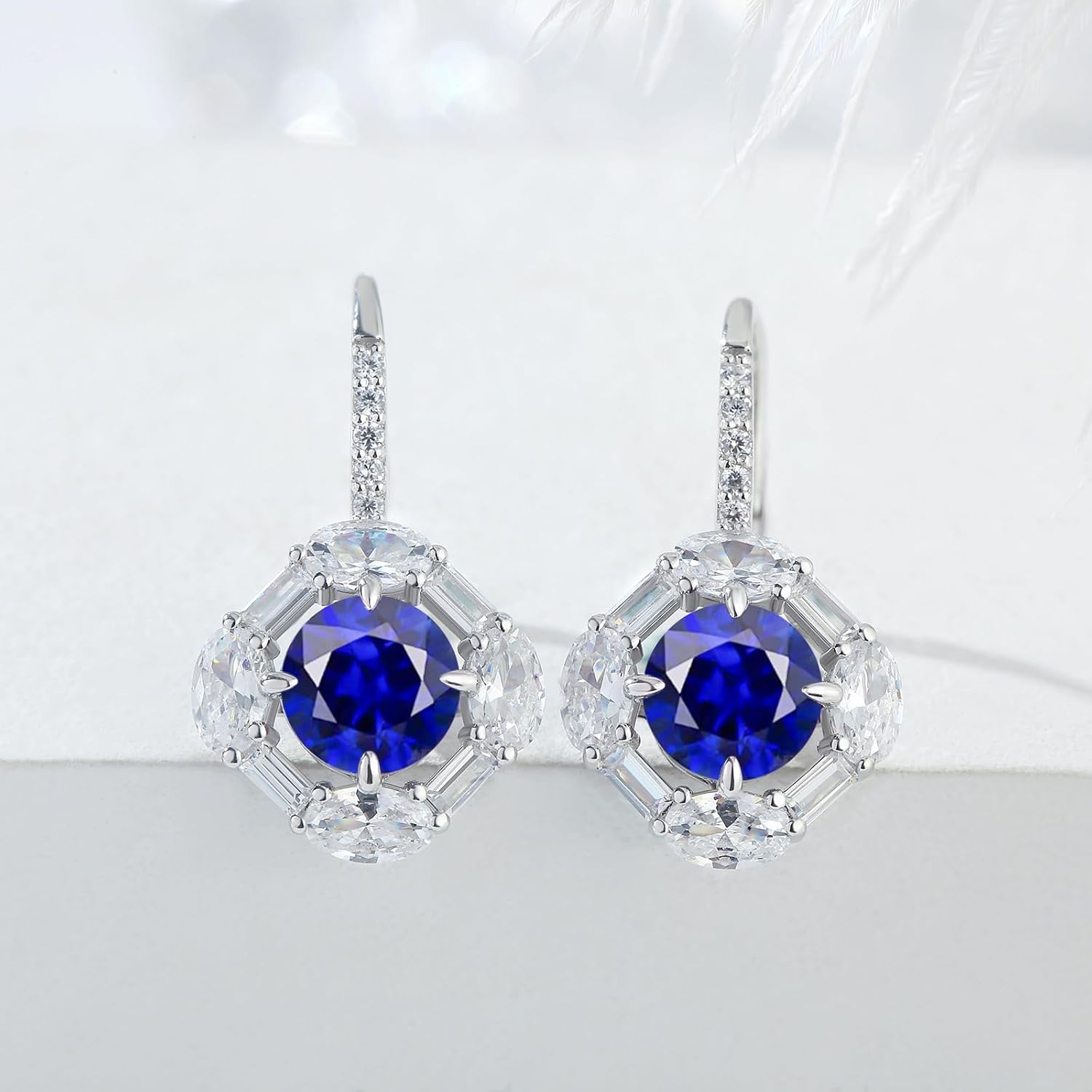Thumbnail 3 de Jiamiaoi Ohrringe Hängend aus 925 Sterling Silber, 18 Karat Weißgold plattiert mit 4A+/Zirkonia