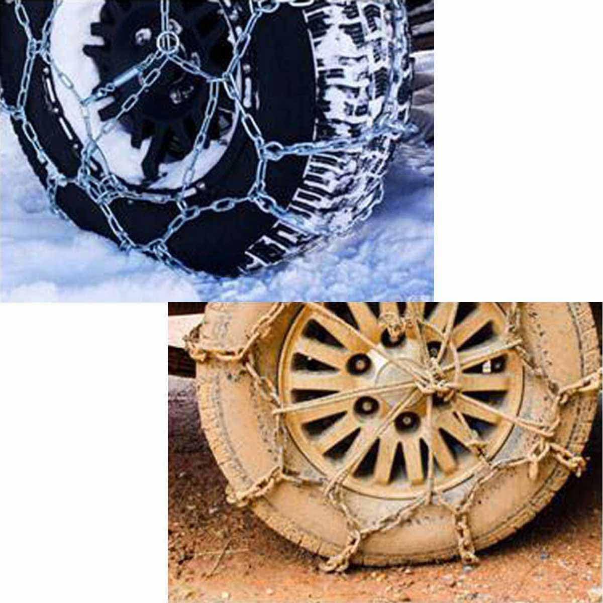 Detalle de Chaînes à neige 150/80R12 – Compatible avec un large éventail de pneus (12 et 13 pouces)