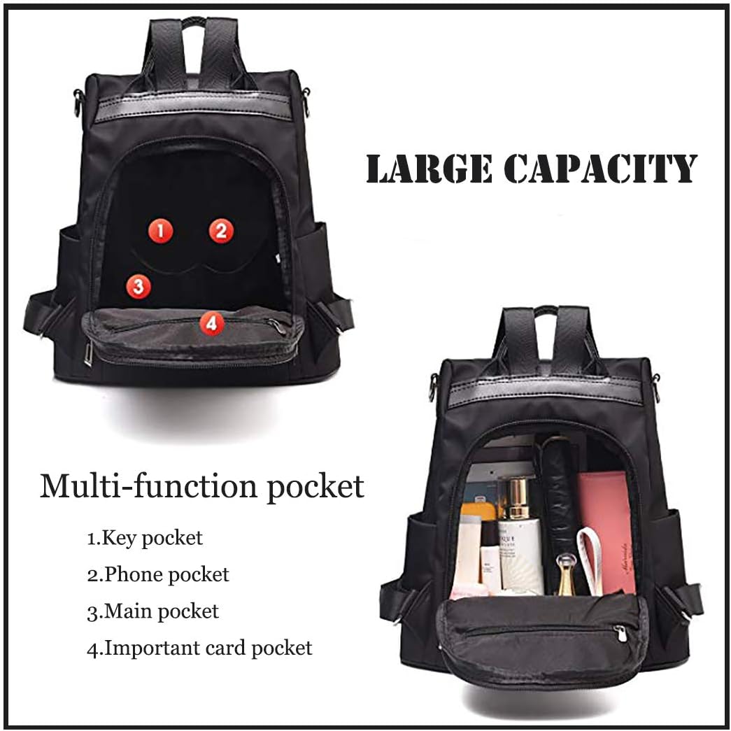 Detalle de shepretty Zaino piccolo da donna in borsa pelle impermeabile casual con funzione anti-furto