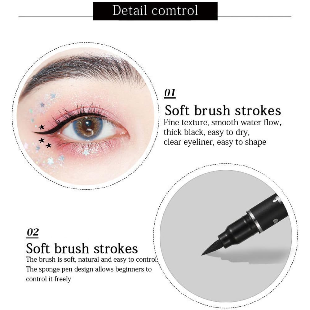 Detalle 2 de 5-teiliges Eyeliner-Set mit Stempel