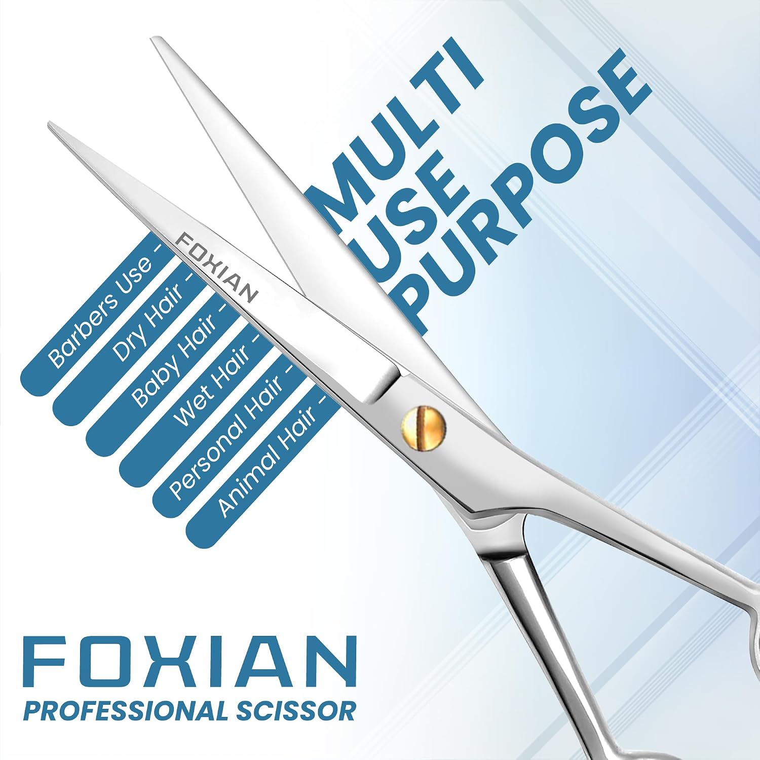 Detalle 2 de Foxian Hairdressing Professional 6" scissors ✂