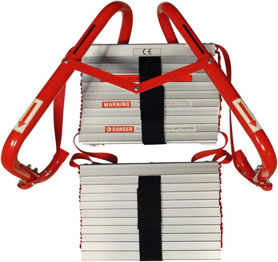 Thumbnail 6 de Hausse 669818893503 Retractable 3-Story Fire Escape Ladder, 25 Feet