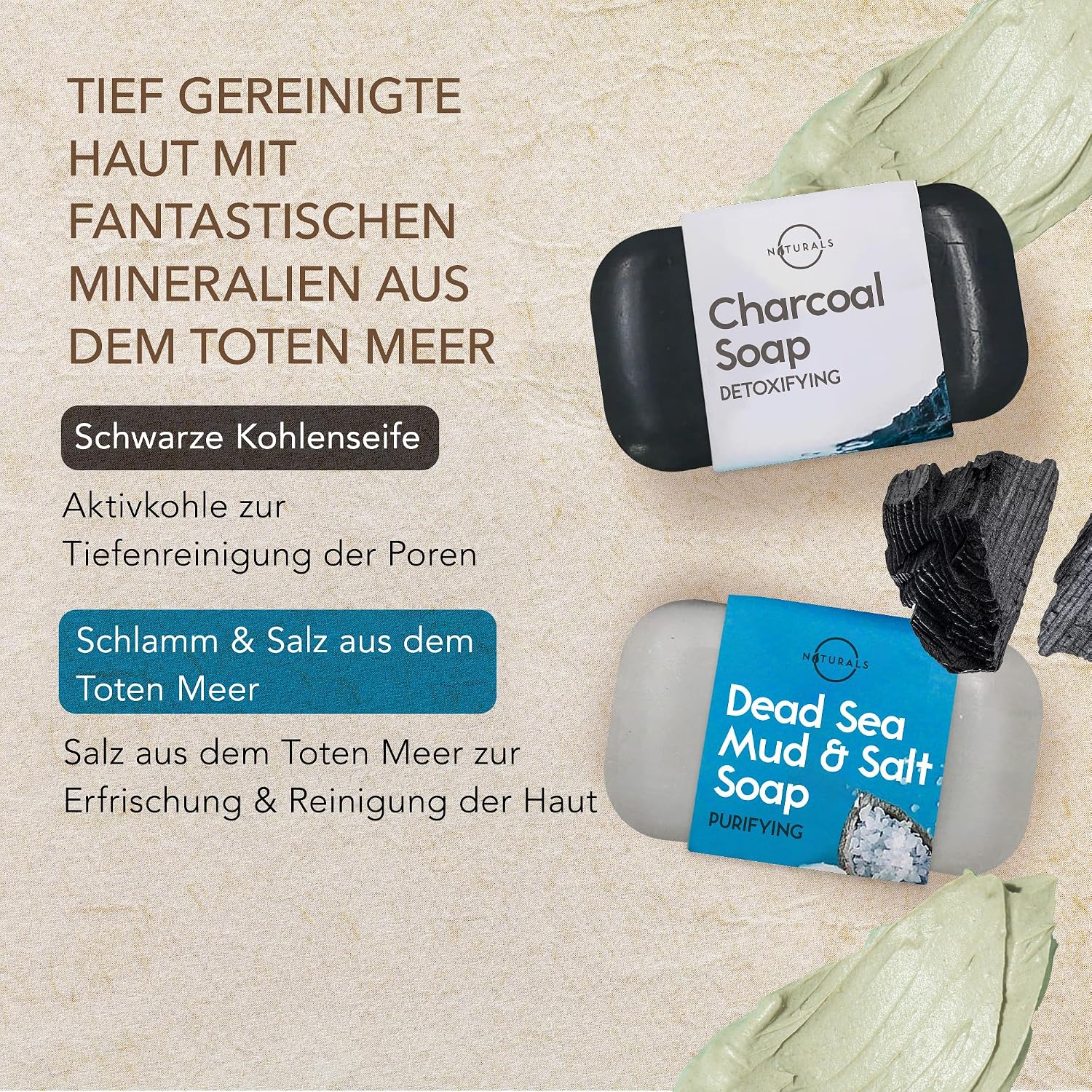 Detalle 2 de O Naturals 6 Stück Seifen Set 100% Bio Vegan