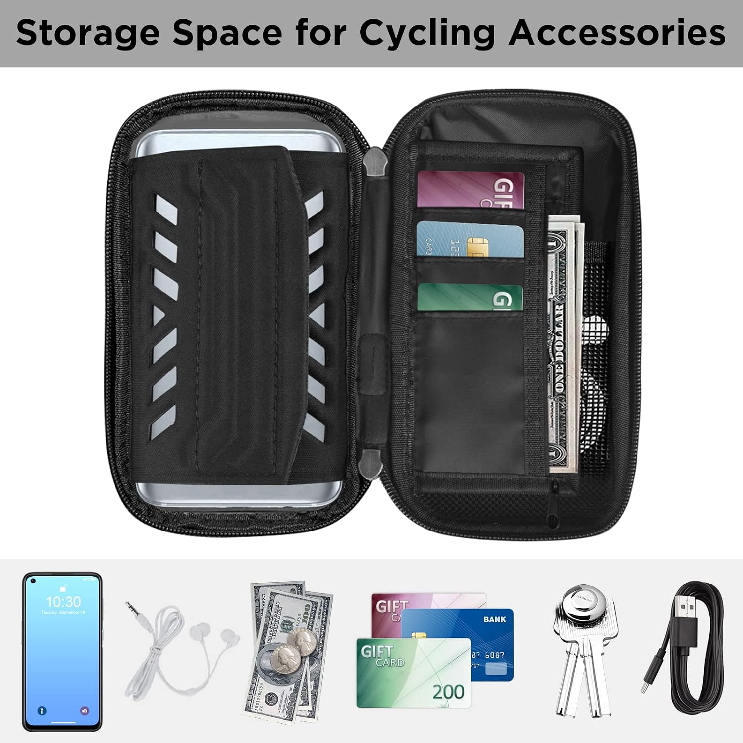 Thumbnail 2 de LEMEGO Waterproof Bicycle Phone Holder 7in