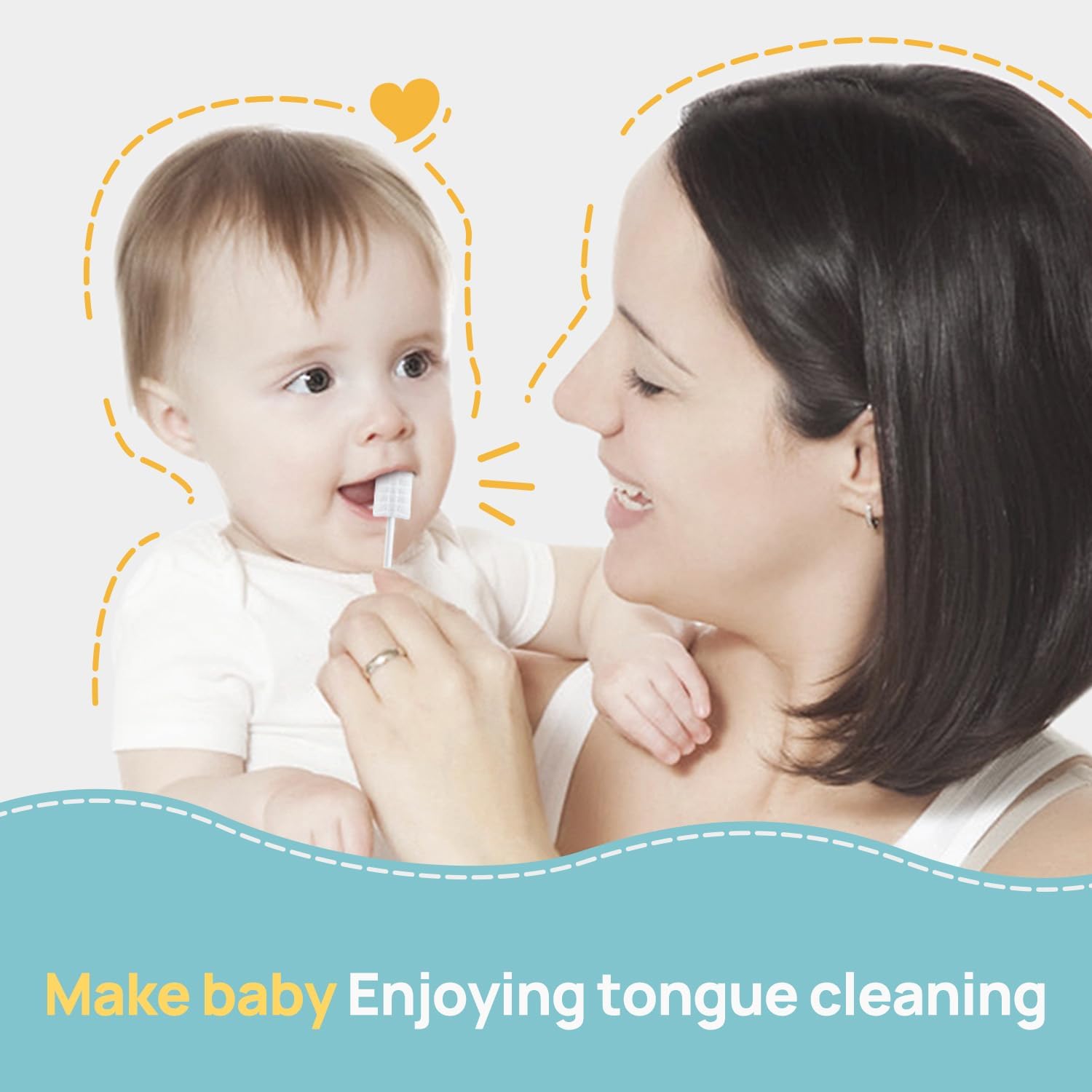 Thumbnail 6 de Papablic Papablic45 Baby Tongue Cleaner, Disposable 40-Pack for Ages 0–2