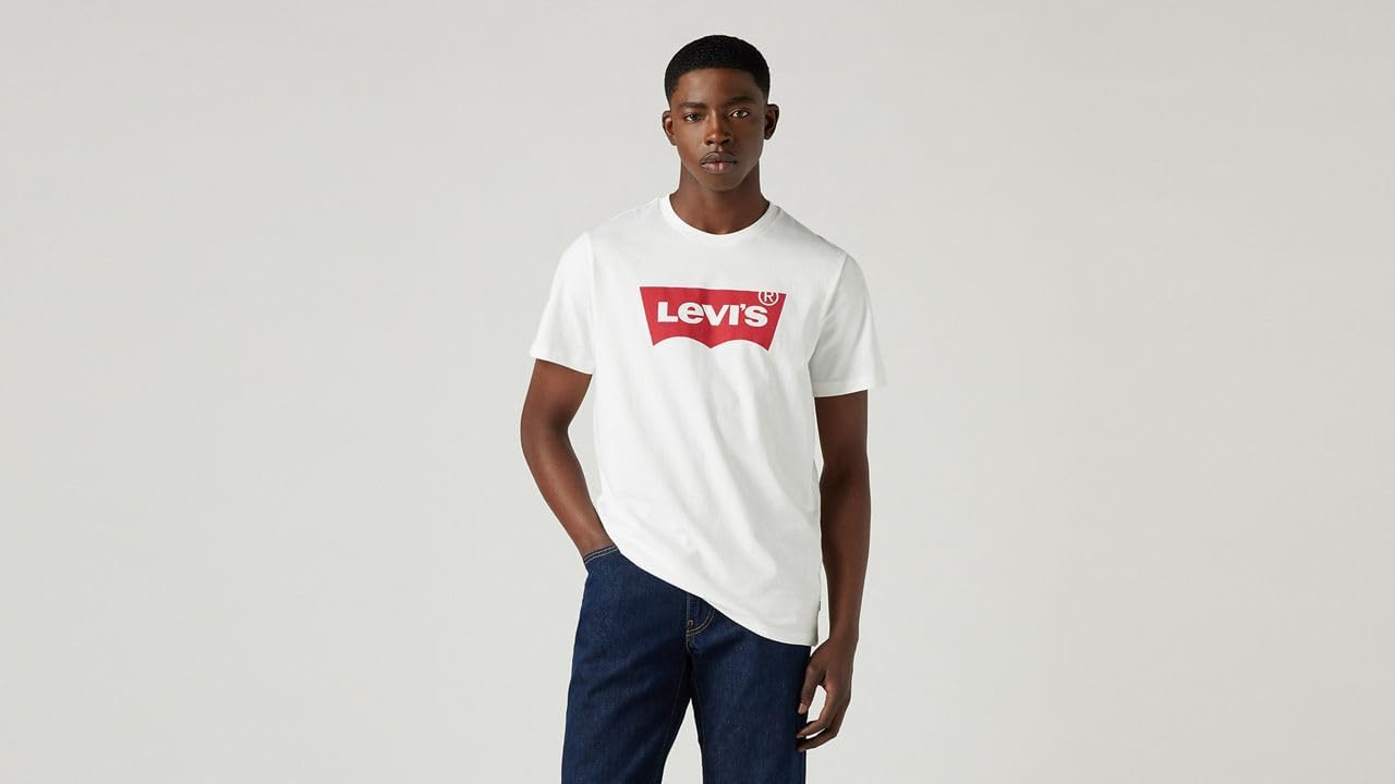 Detalle de Levi's Graphic Set-in Neck — Maglietta da Uomo, stile grafico e taglio classico