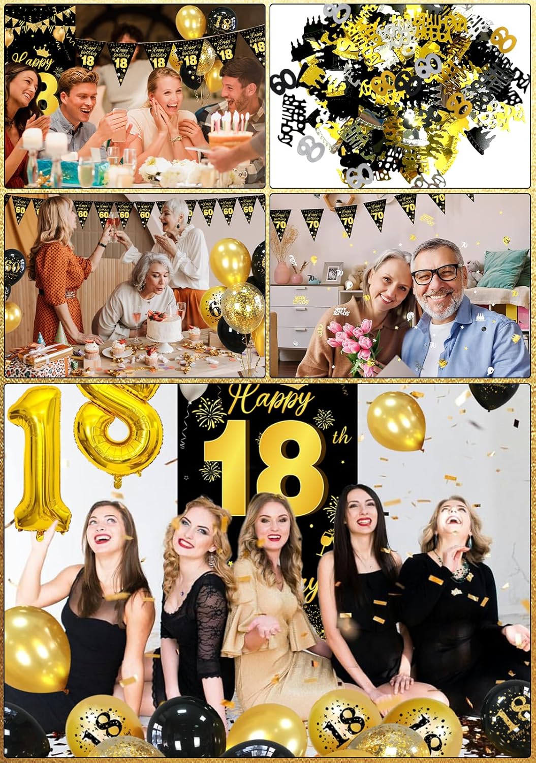 Thumbnail 6 de 18th Birthday Decorations 18 Balloons Party Supplies 🎈