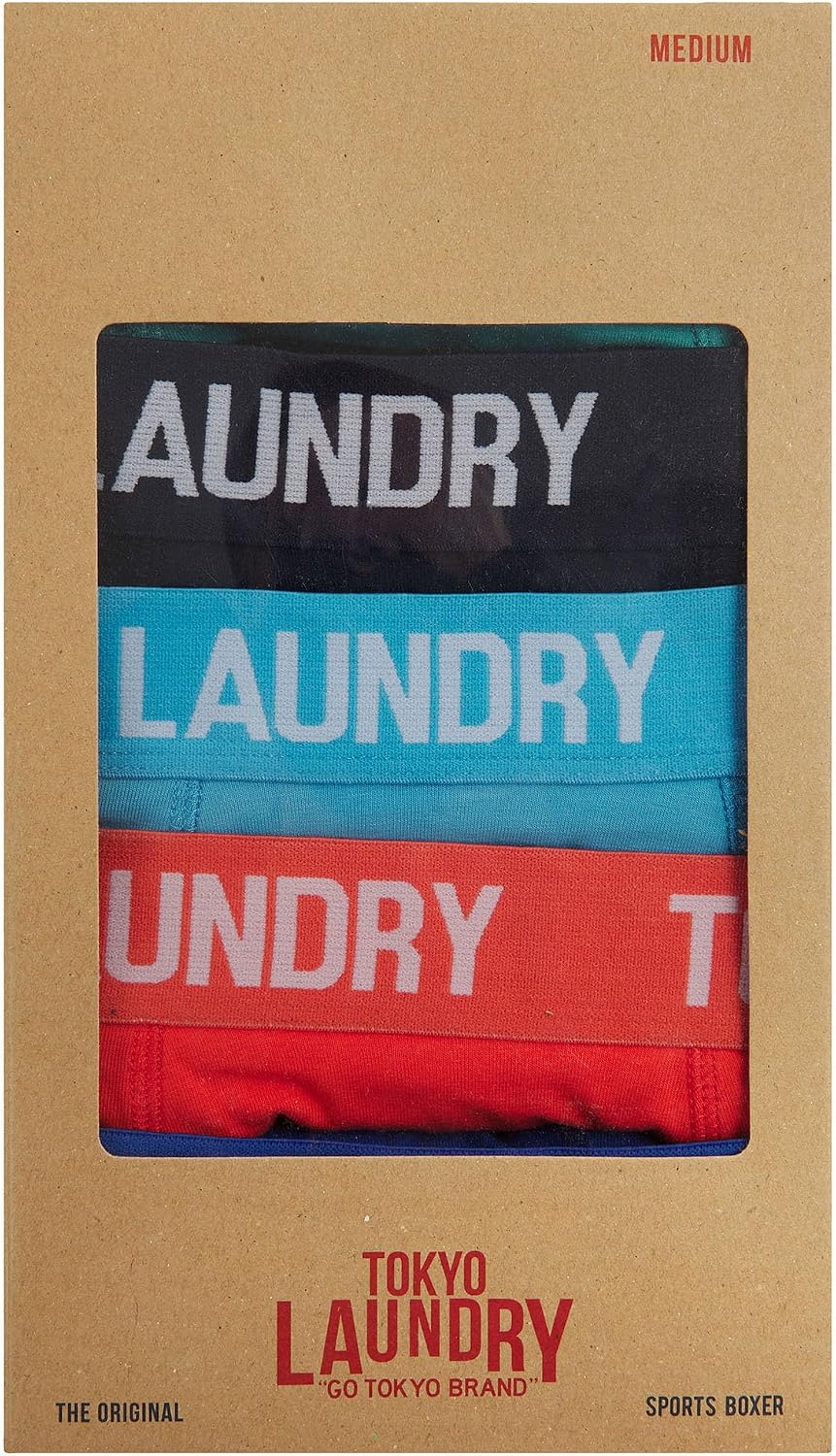 Thumbnail 1 de Tokyo Laundry men’s 5-pack gift box stretch cotton boxer shorts set